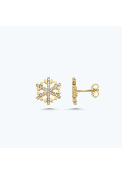 Altınbaş Altın Kar Tanesi Küpe Akp0223-y-25649 Çok Renkli