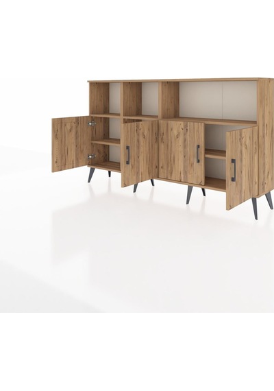 Arges Konsol 6 Raflı 4 Kapaklı 176x30x99 Çam-çam Atlas Çam - Atlas Çam Arges Konsol 6 Raflı 4 Kapaklı 176x30x99 Çam-çam Atlas Çam - Atlas Çam