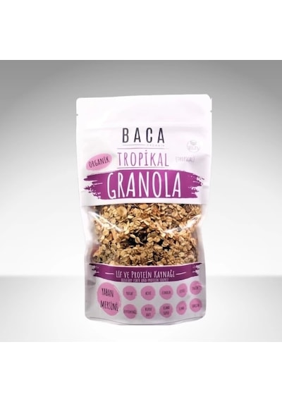 Baca Organik Organik Tropikal Granola 300 G