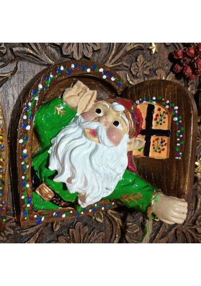Yılbaşı Fenerli Cam Cüceleri Çifti Noel O114 2 Li