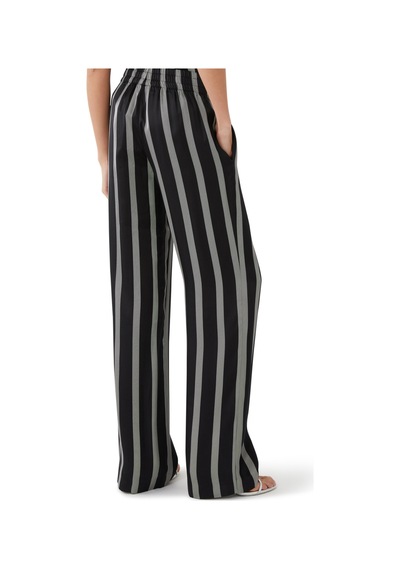 Anine Bing Şık Herringbone Çizgili Pantolon Siyah
