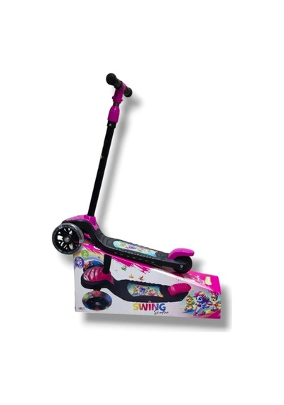 3 Tekerlekli Led Işıklı Çocuk Scooter Pembe
