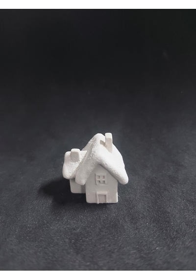 Dekoratif Kış Evi No:2 - 4x3,5cm