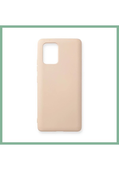 Bşk Virgo Samsung Galaxy A91 / S10 Lite Kılıf Nano İçi Kadife Silikon - Pudra Bsk2026