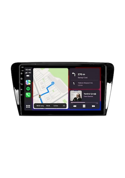 Skoda Octavia 2013-2019 Android Multimedya Carplay Android Auto Navigasyon Kameralı 6gb Ram 64gb 10"