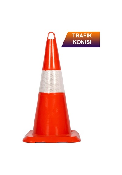 Trafik Yol Dubası Esnek Koni 90 Cm