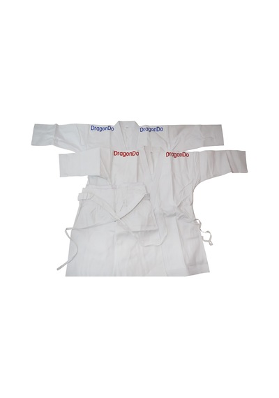 Dragondo 11101 Karate Kata Elbisesi Set 2 Ceket 1 Pantolon Beyaz
