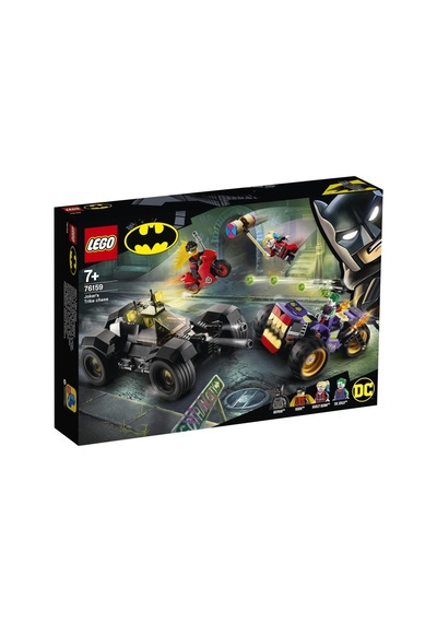 LEGO DC 76159 Comics Super Heroes Joker'in Üç Tekerlekli Motosiklet Takibi 440 Parça