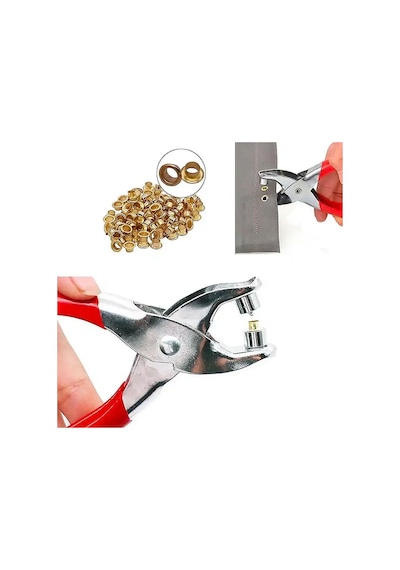 Lexroo Wp231079 140mm Cr-v Profesyonel Kuşgözü Pense + 100 Adet 4,5mm Kuşgözü Perçin Standart