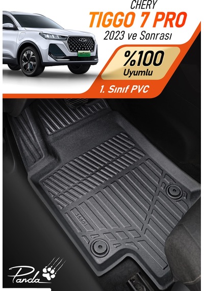 Siyah Chery Tiggo 7 Pro 2023- Sonrası 4d Havuzlu Paspas Takımı