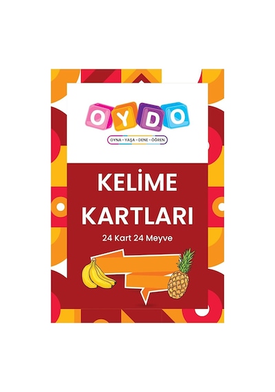 Kelime Kartları Meyveler 5 Adet