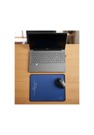 Bamboo Desenli Minimal Mousepad Mavi 23,5 33 Cm Kaymaz Taban Mavi - 829434987 Mavi - 829434987