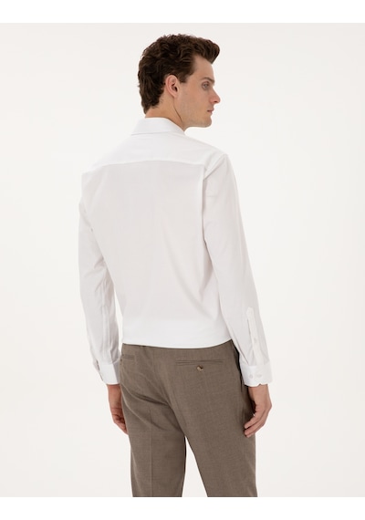 Pierre Cardin Erkek Beyaz Gömlek Basic 50313178-vr013 Beyaz