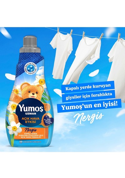 Yumoş Extra Açık Hava Etkisi Nergis Çamaşır Yumuşatıcısı 3 x 1200 ML
