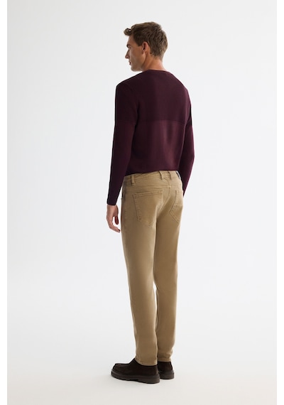 Avva Erkek Kamel Klasik Bel Parça Boya Yıkamalı Elastan Berlin Slim Fit Jean Pantolon A42y3500 Camel