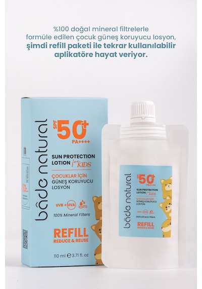 Bade Natural Çocuk Güneş Koruyucu Losyon 50+ Spf 110 Ml