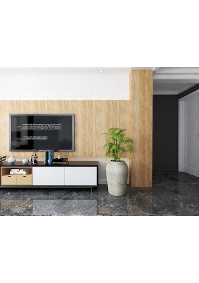 Nuano Consept Zen Serisi Yuvarlak Saksı Koyu Gri 42x50