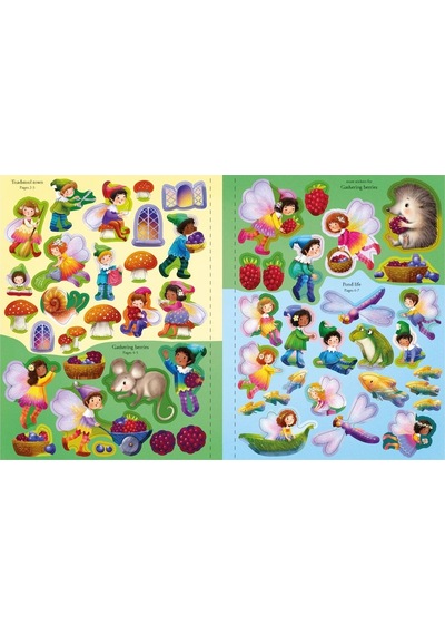 Fairies, Pixies And Elves Sticker Book Usborne Publishing