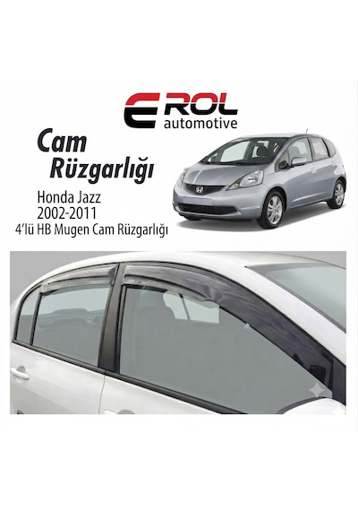 Honda Jazz 2002-2011 4'lü Hb Mugen Cam Rüzgarlığı