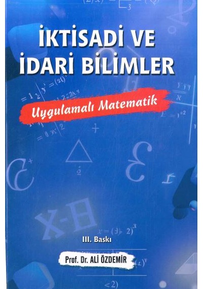 Uygulamalı Matematik Prof. Dr. Ali Özdemir Kitap