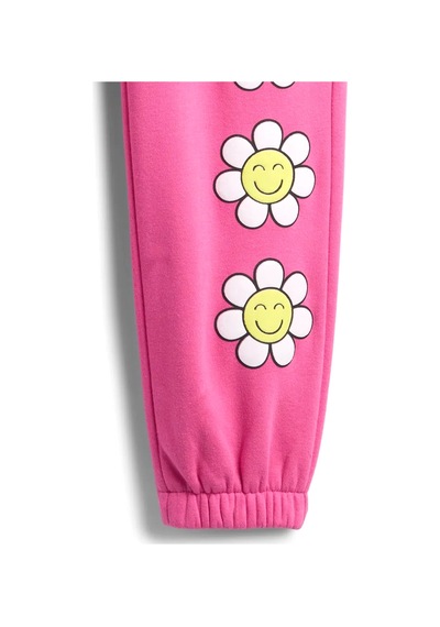 Gap V-fa Logo Herıtage Jogger Çocuk Pembe Eşofman Altı 797784004