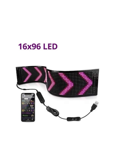 Led Ekran Matrix Panel En Büyük Boy Araba Yazısı Çokrenkli