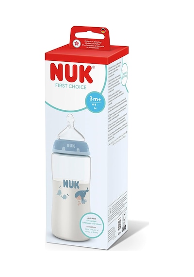 First Choice Pp Biberon, 300 Ml, Balina Çok Renkli