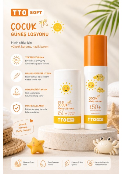 Tto Hassas Bebek Güneş Koruma Seti