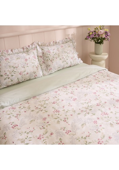 Kaşmir Home Papillon %100 Pamuk Tek Kişilik Nevresim Takımı Çağla Yeşil