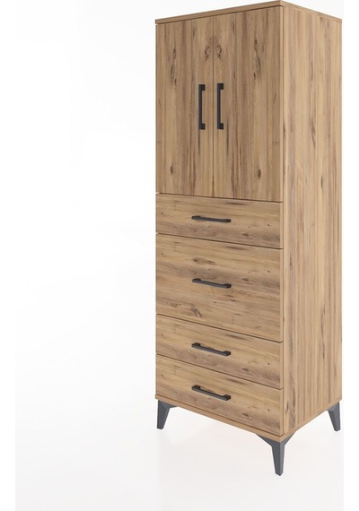 Hyperion Dolap 3 Raflı 4 Çekmeceli 2 Kapaklı 60x44x163 Çam-çam Çam Hyperion Dolap 3 Raflı 4 Çekmeceli 2 Kapaklı 60x44x163 Çam-çam Çam