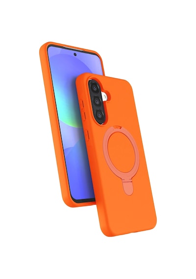 Flzdgnkr Newface Samsung Galaxy A37 5g Regal Magsafe Standlı Kapak - Turuncu