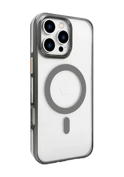 Joko Apple iPhone Uyumlu  16 Pro Max Uyumlu Gleam Pc Sert Magsafe Kılıf - Titan Gri