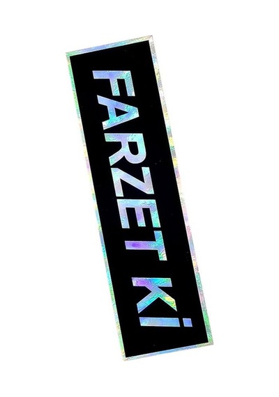 Farzet Ki Sticker Hologramlı Oto Sticker Oto Cam Yazısı - Farzet Ki Araba Cam Yazı Sticker