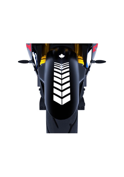 Moto Rider 4'lü Sticker Seti Süt Beyaz İç Dış Jant Şeridi Kask Ve Çamurluk Çınar Extreme