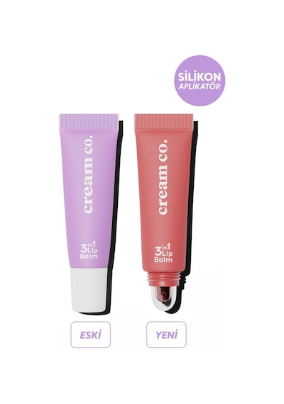 Cream Co. Onarıcı Besleyici Nemlendirici Dudak Bakımı 3in1 Lip Balm Cupcake