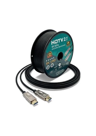 Fully 50metre 8k 60hz Arc Fiber Optik Hdmı Kablo 2.1v 7680x4320