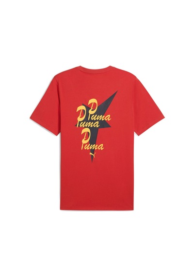 Puma Road To Unıty Erkek Grafik Tişört 629617 15 KIrmızı Kırmızı