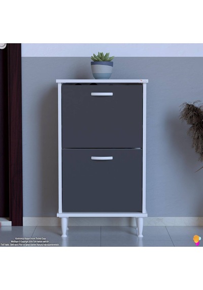 Eliusta Kalvo 52 Cm Genişlikte Antrasit Renk Ayakkabılık 52x86x26 Cm Ayaklı Ayakkabılık Antrasit Eliusta Kalvo 52 Cm Genişlikte Antrasit Renk Ayakkabılık 52x86x26 Cm Ayaklı Ayakkabılık Antrasit