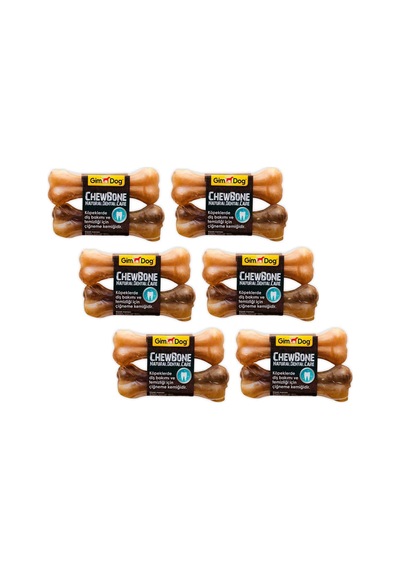 Gimdog Mordimi Naturel Chewbone Press Kemik 4.5" 11 CM 6 x 70 G