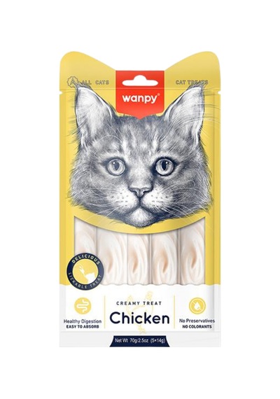 Wanpy Tavuklu Krema Kedi Ödülü 5x14gr