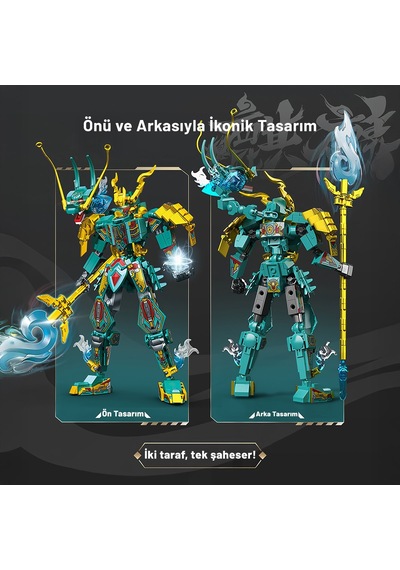 Sembo Block Mystic Armor Çin Ejderi Figür Yapı Bloğu Seti 478 Parça