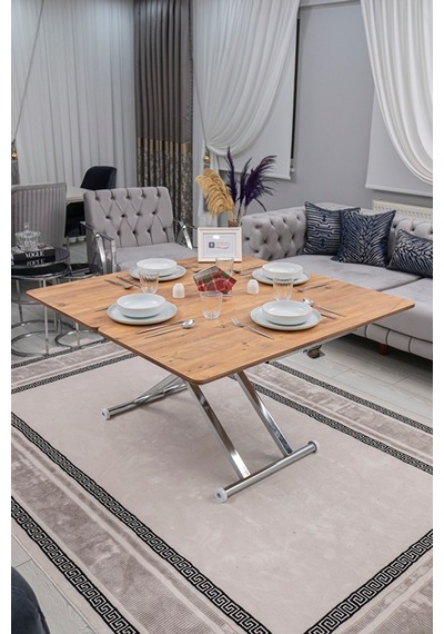 Home Üst Tabla Mdf Efesçam Oval Köşe Alt Krom