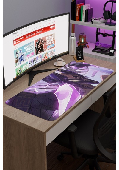 Cyno Genshin Impact Anime Gacha V4 - 90x40 Xxl Gaming Mouse Pad Fare Altlığı