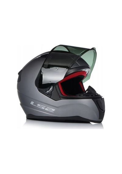 LS2 Rapid 2 Mat Titanıum Full Face Motosiklet Kaskı Siyah Camlı