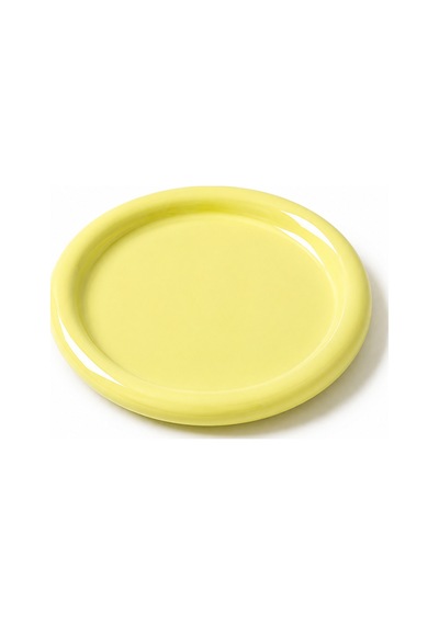 Seramik Sarı Donut Kahvaltı Pasta Yemek Ve Tatlı Servis Sunum Tabak 25 Cm Sarı - 913933857 Sarı