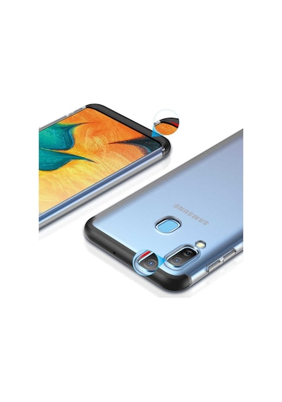 Samsung Uyumlu Galaxy A20 Kilif 3 Parçali Seffaf Korumali Gkk 403667491
