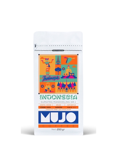 Indonesia Sumatra Mandheling Gr.1 Çekirdek Kahve-250gr-çekirdek Kahve Çekirdek Kahve
