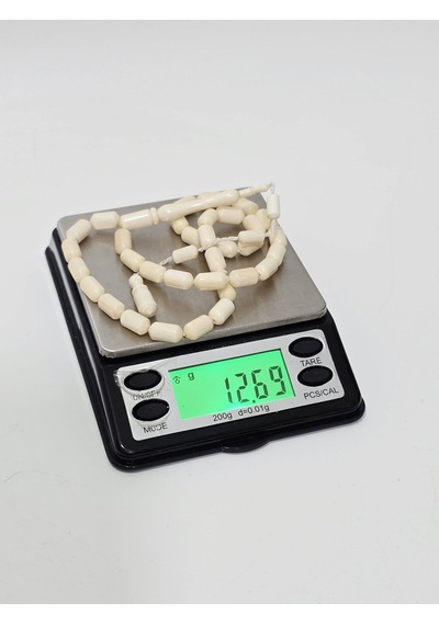Kesme Fildişi Tesbih 12,65 Gram - Koleksiyonluk Fil Dişi Tespih F018
