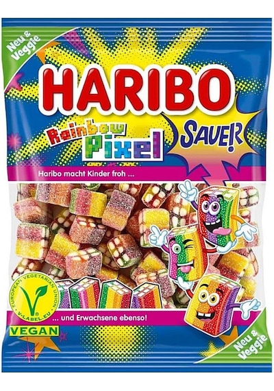 Haribo Rainbow Pixel Sauer Veggie 160 G