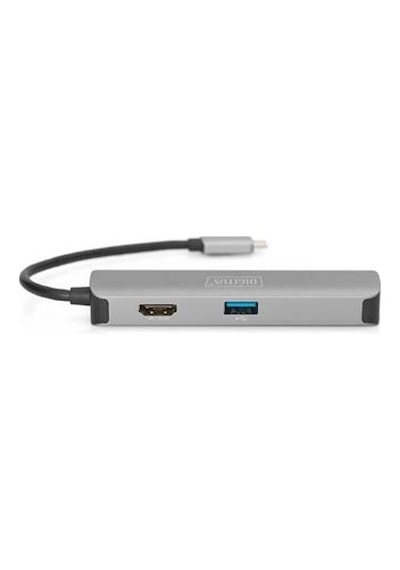 Digitus Da-70891 Usb Tip C 5port Usb-c Dock, 5 Port X Usb 3.0 Port2 X Kart Okuyucu Sd-mic Kdo